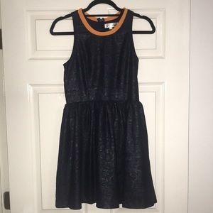 Navy and gold dress small
